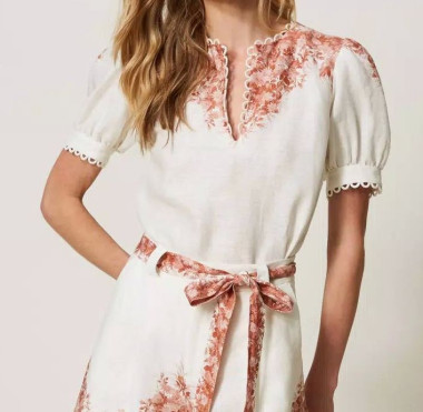 Blusa con stampa a fiori - TWINSET